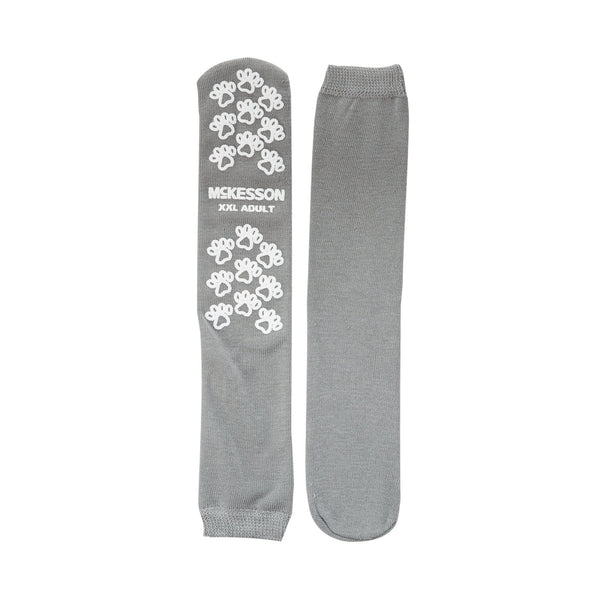 McKesson Terries Adult Slipper Socks, 2X-Large, Gray -Case of 48