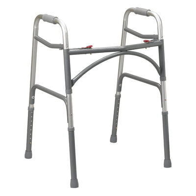 McKesson Steel Bariatric Folding Walker, 32½ – 39 Inch Height -Case of 2