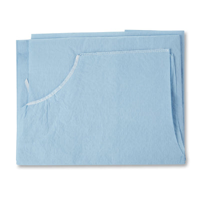 McKesson Patient Exam Gown, 3X-Large, Blue -Case of 25