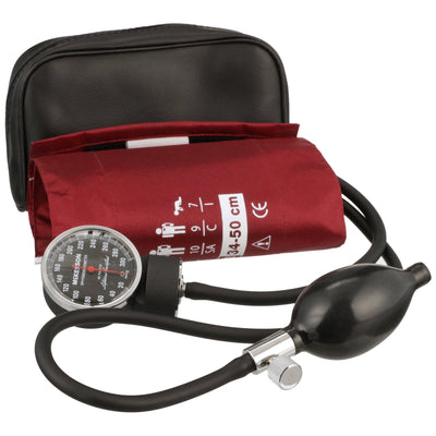 McKesson LUMEON Deluxe Aneroid Sphygmomanometer, Burgundy, Adult, Arm -Case of 20