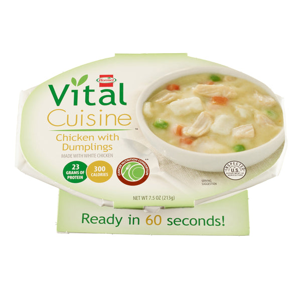 Vital Cuisine Bowl, Chicken and Dumplings, 7.5 oz. -Case of 7