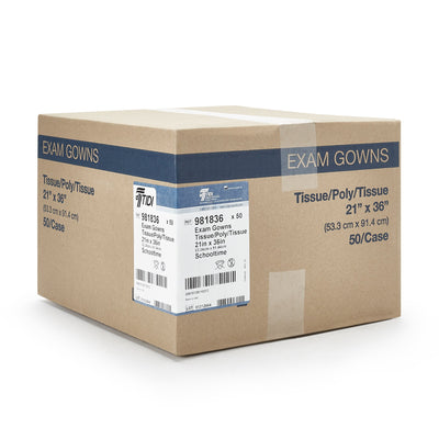 McKesson Pediatric Exam Gown, School Time Print -Case of 50