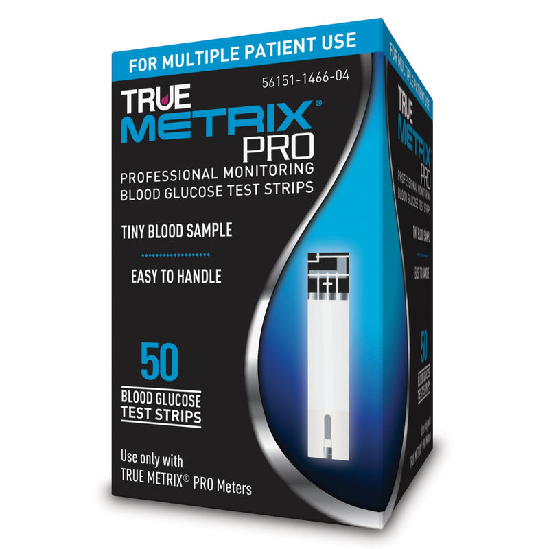 TrueMetrix Pro Blood Glucose Test Strips 50 Strips per Box  -Box of 50