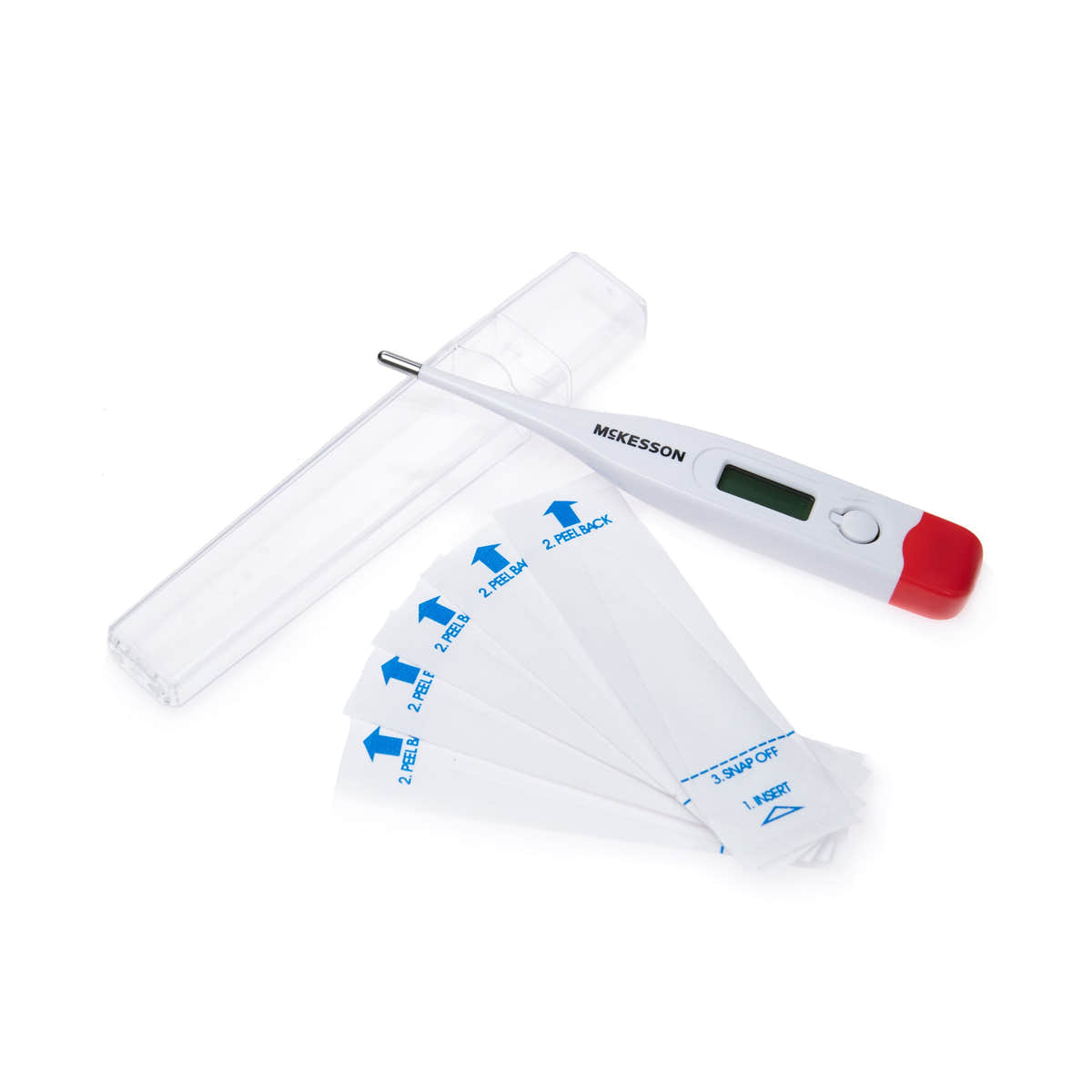 McKesson Rectal Digital Thermometer, Red -Each