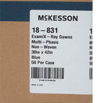 McKesson Patient Exam Gown, One Size Fits Most, Blue -Case of 50