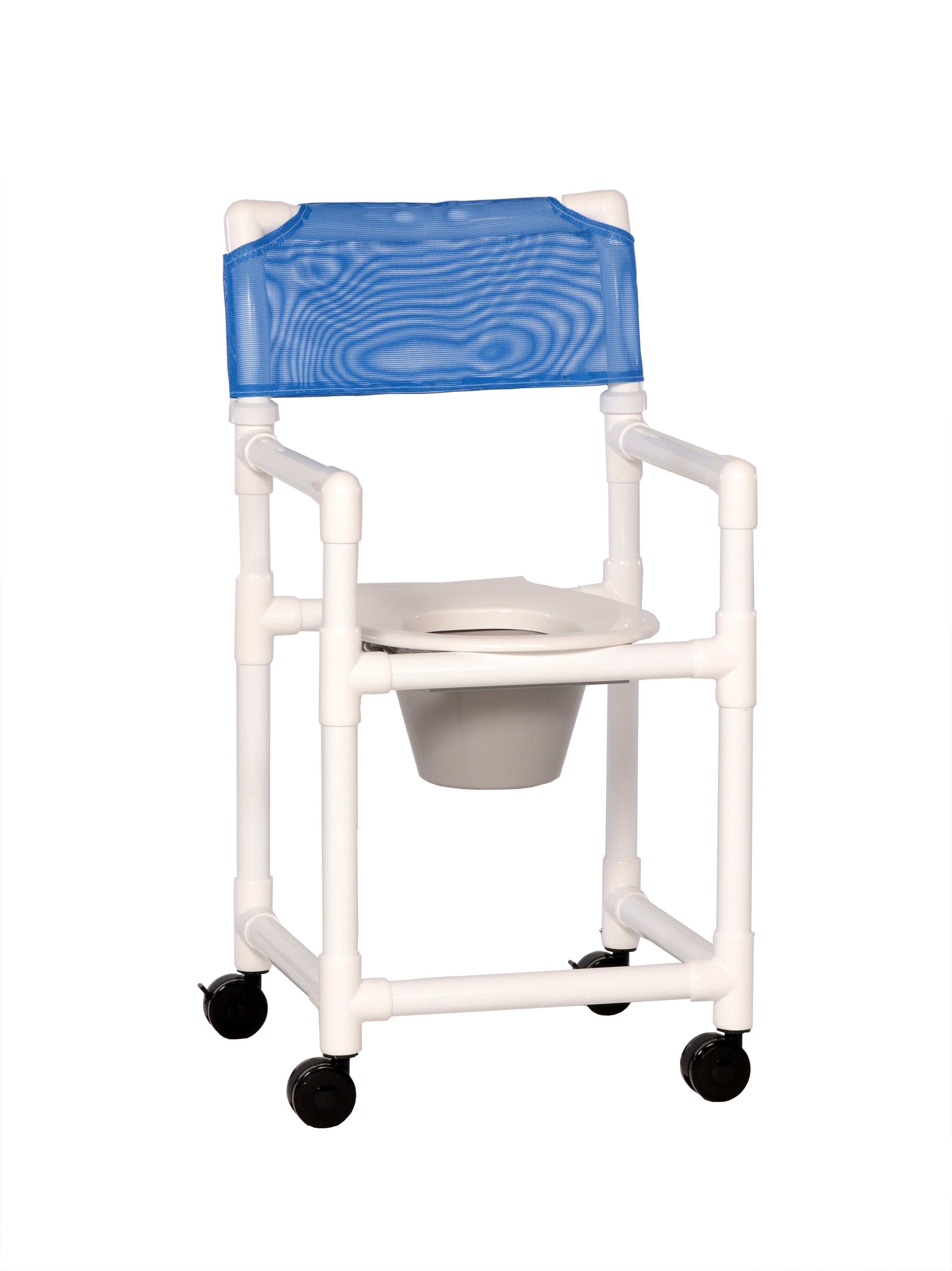 IPU Standard Line Shower Chair Commode, Blue -Each IPU Standard Line Shower Chair Commode, Blue -Each