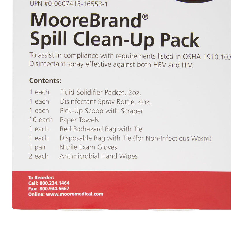 McKesson Bloodborne Pathogen Spill Clean-Up Pack -Case of 30