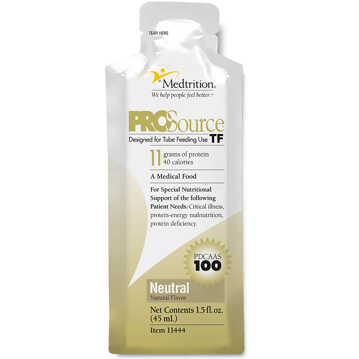 ProSource TF Ready to Hang Tube Feeding Formula, 45 mL Pouch -Case of 100