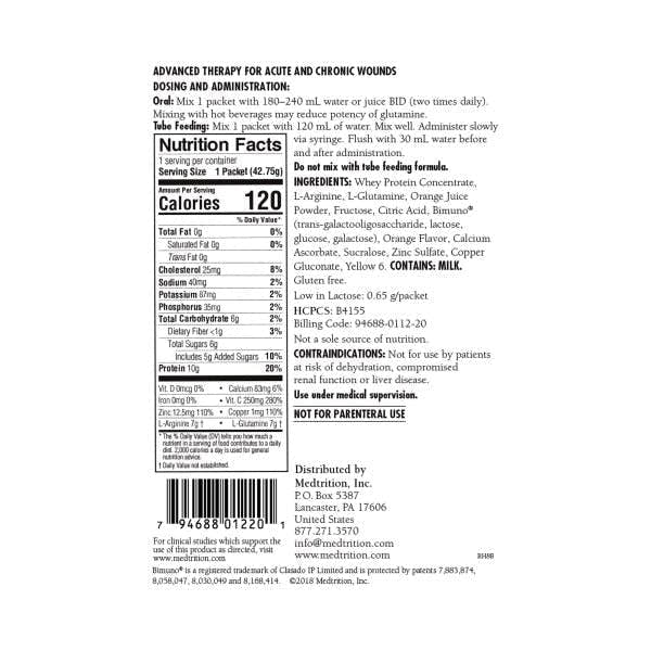 ArgiMentAT Orange Cream Oral Supplement, 42.75 Gram Individual Packet