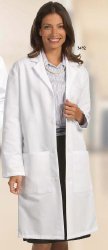 Fashion Seal Healthcare Lab Coat, Large, White -Each