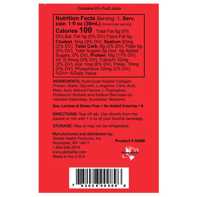 LiquaCel Concentrated Liquid Protein, Apple, 1 oz. Packet -Case of 100