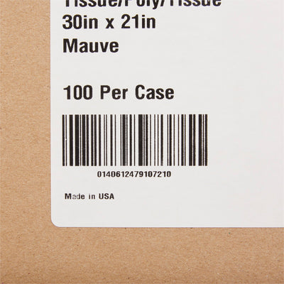 McKesson Exam Cape, Muave, 21 X 30 Inch -Case of 100