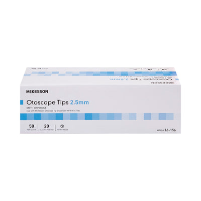 McKesson Otoscope Tip, 2.5mm -Box of 1000