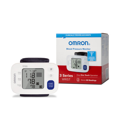 Omron 3 Series Digital Blood Pressure Wrist Unit -Each