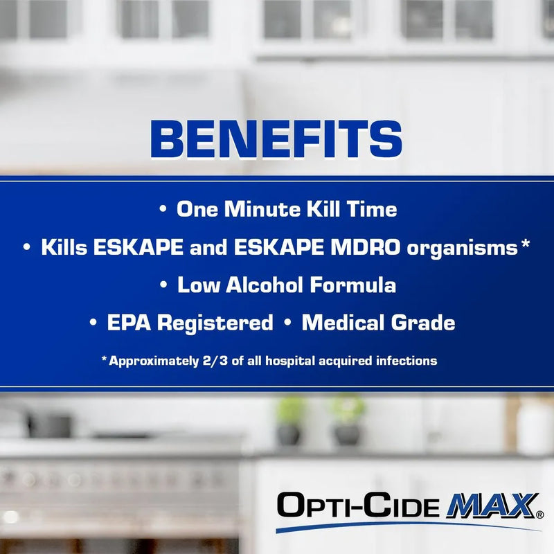 Opti-Cide Max Surface Disinfectant Cleaner Wipes -Carton of 1