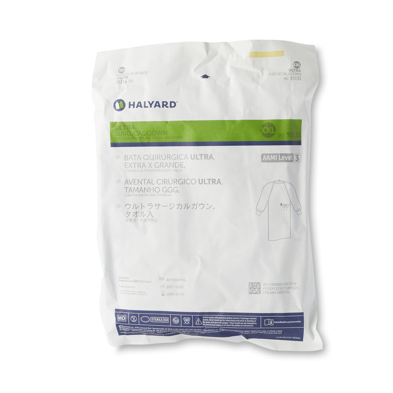 ULTRA Non-Reinforced Surgical Gown with Towel, 2X-Large -Case of 28