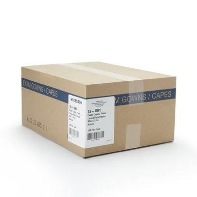 McKesson Exam Cape, Muave, 21 X 30 Inch -Case of 100