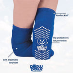 Pillow Paws Ankle High Double Imprint Terries Slipper Socks, 3X-Large -Case of 48