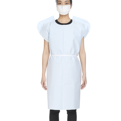 Medi-Pak Exam Gown, Blue, Large -Case of 50