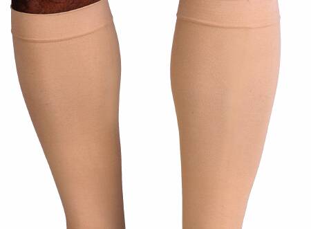 JOBST Relief Knee High Compression Stockings 20 - 30 mmHg, Large, Beige -1 Pair