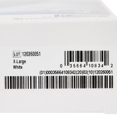 JOBST SensiFoot Diabetic Compression Socks, Knee High, White, X-Large -1 Pair