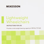 McKesson Lightweight Wheelchair Swing-Away Footrest, 18 Inch Seat Width -Each