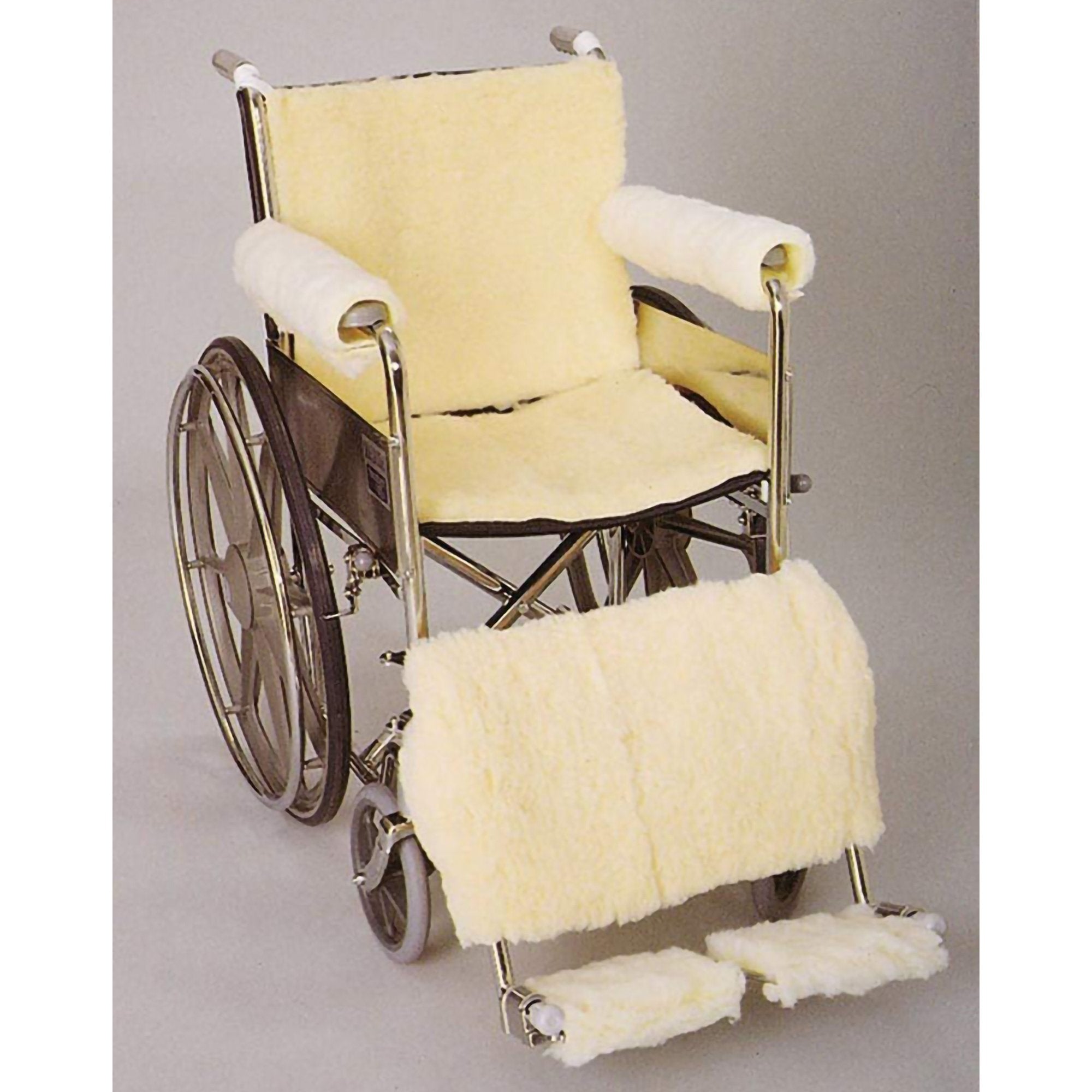 Skil-Care Seat and Back Pad for Use With Wheelchair, Sheepskin -Set of 1