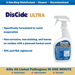 DisCide Ultra Quaternary Based Surface Disinfectant Cleaner, 1 qt. -Each