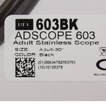 Adscope 603 Classic Stethoscope, Black -Each