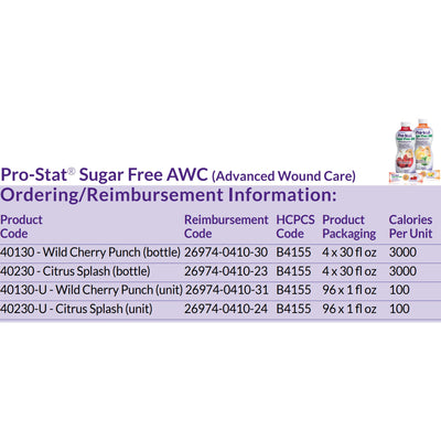 Pro-Stat Sugar-Free AWC Protein Supplement, Citrus Splash, 30 oz. Bottle -Bottle of 1