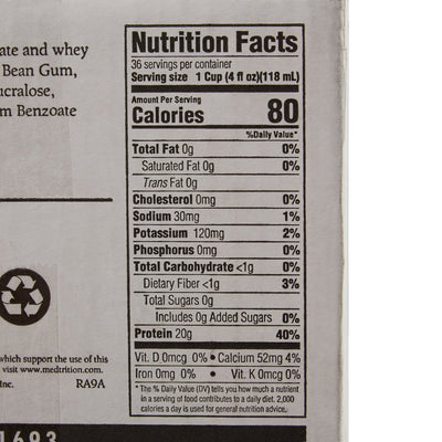 Gelatein 20 High Protein Gelatin Supplement, Fruit Punch, 4 oz. Cup -Case of 36