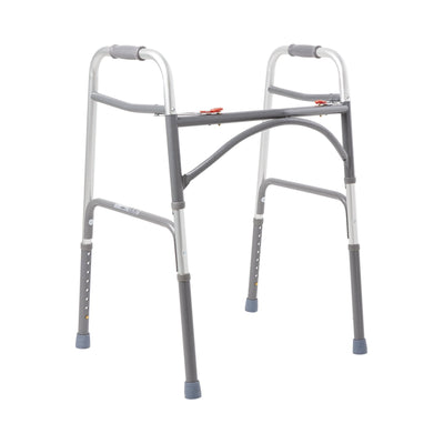 McKesson Steel Bariatric Folding Walker, 32½ – 39 Inch Height -Case of 2