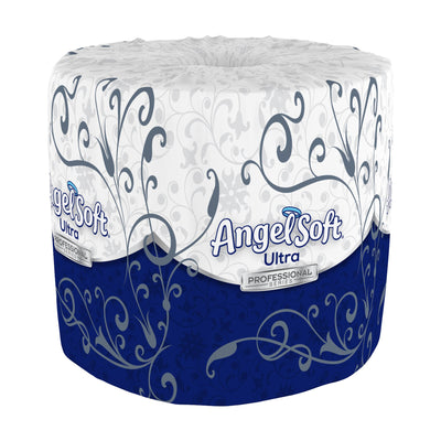 Angel Soft Ultra Professional Series Toilet Paper, 2-Ply, White, 400 Sheets per Roll -Case of 60
