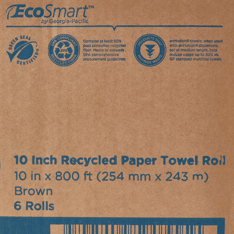 enMotion Touchless Brown Paper Towel, 10 Inch x 800 Foot Roll, -Case of 6