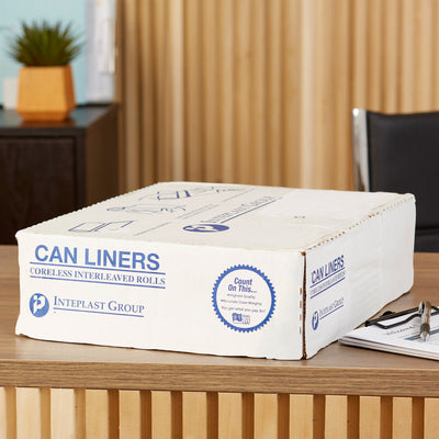 McKesson Light Duty Clear Trash Bags, 30 gal, 8 Mic -Case of 500