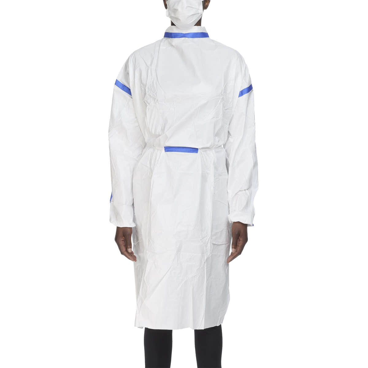 TrueCare Biomedix Chemotherapy Procedure Gown, One Size Fits Most White Sterile ASTM F739-12 Disposable -Carton of 50