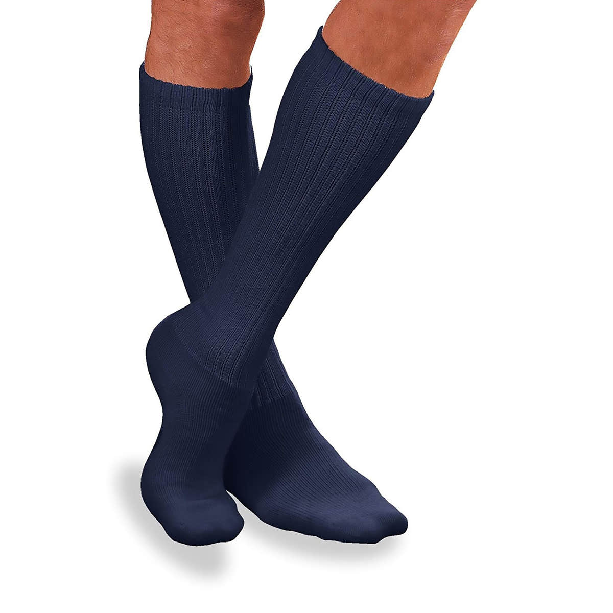 BSN Medica JOBST Sensifoot Diabetic Sock, Crew Large, Navy, Closed Toe -1 Pair