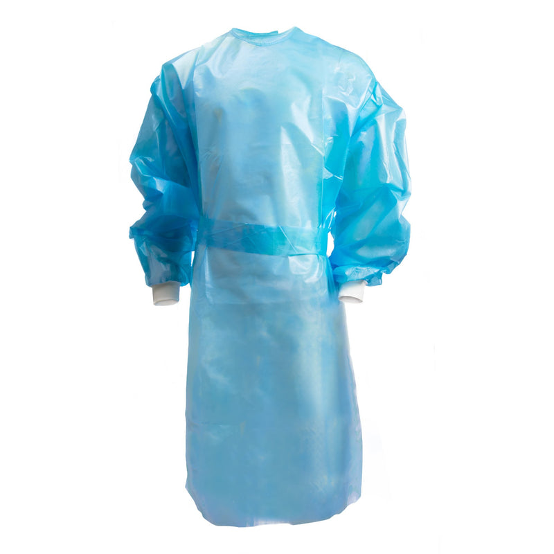 McKesson Full Back Chemotherapy Procedure Gown, Large -Bag of 10