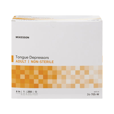 McKesson Tongue Depressor Wood, 6 Inch -Case of 10