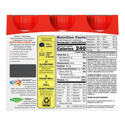 Boost Original Nutritional Drink, Strawberry, 8 oz. Bottle -Case of 24