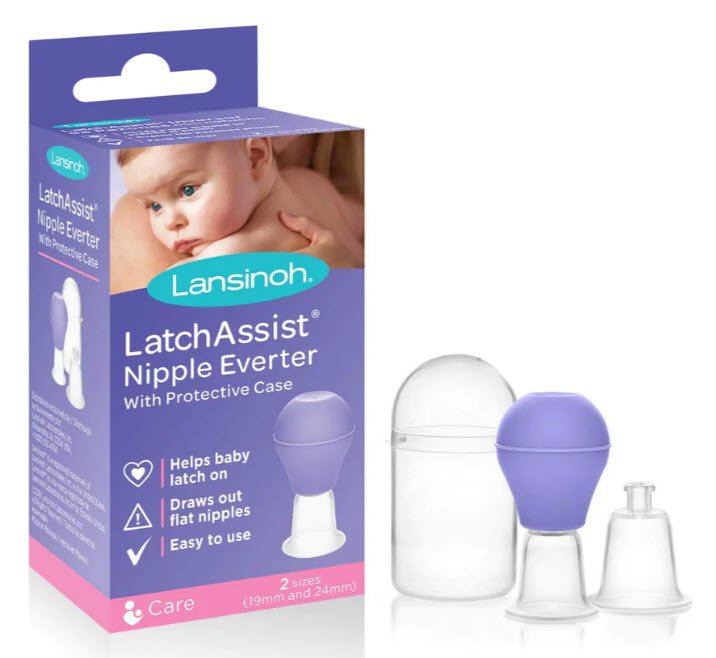 Lansinoh LatchAssist Silicone Nipple Everter -Case of 24