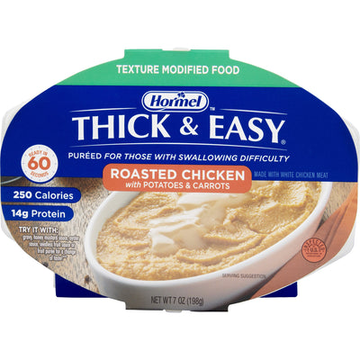 Thick & Easy Purées, Roasted Chicken with Potatoes and Carrots Purée, 7 oz. Tray -Case of 7