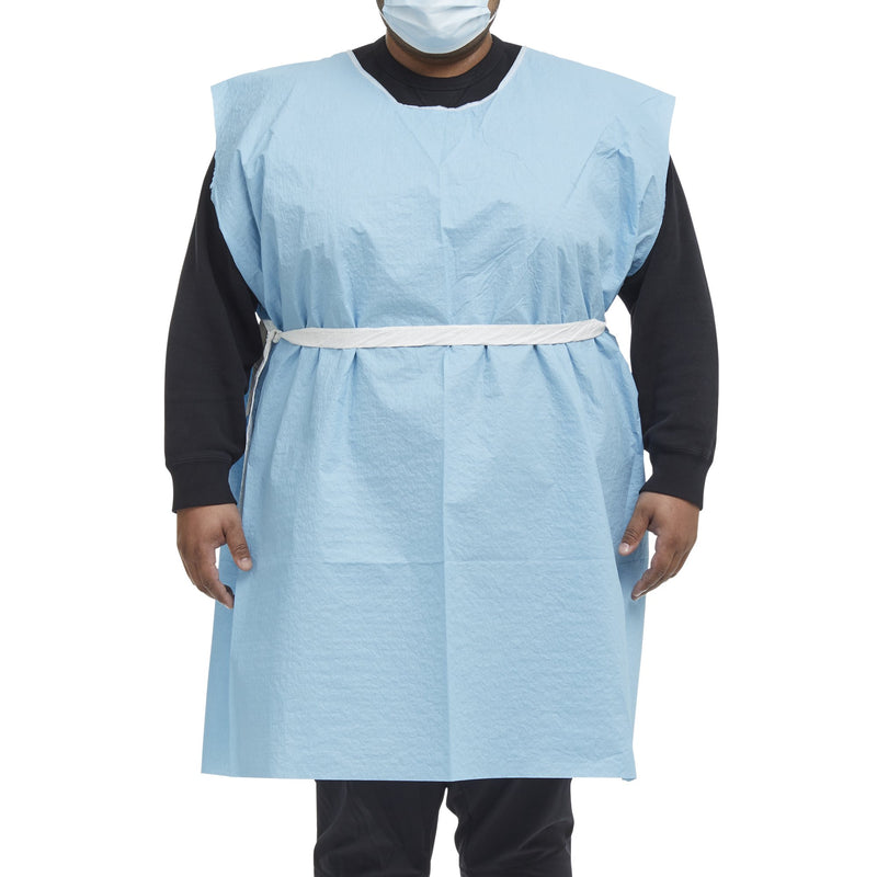 McKesson Patient Exam Gown, 3X-Large, Blue -Case of 25