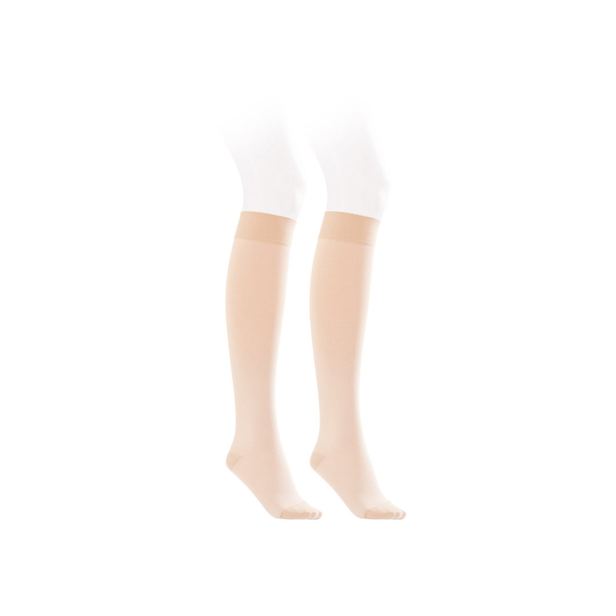 Jobst Opaque Female Compression Stocking Knee High, Medium, Natural -1 Pair