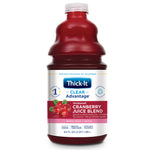 Thick-It Clear Advantage Nectar Consistency Thickened Beverage, Cranberry, 64 oz. Bottle -Case of 4