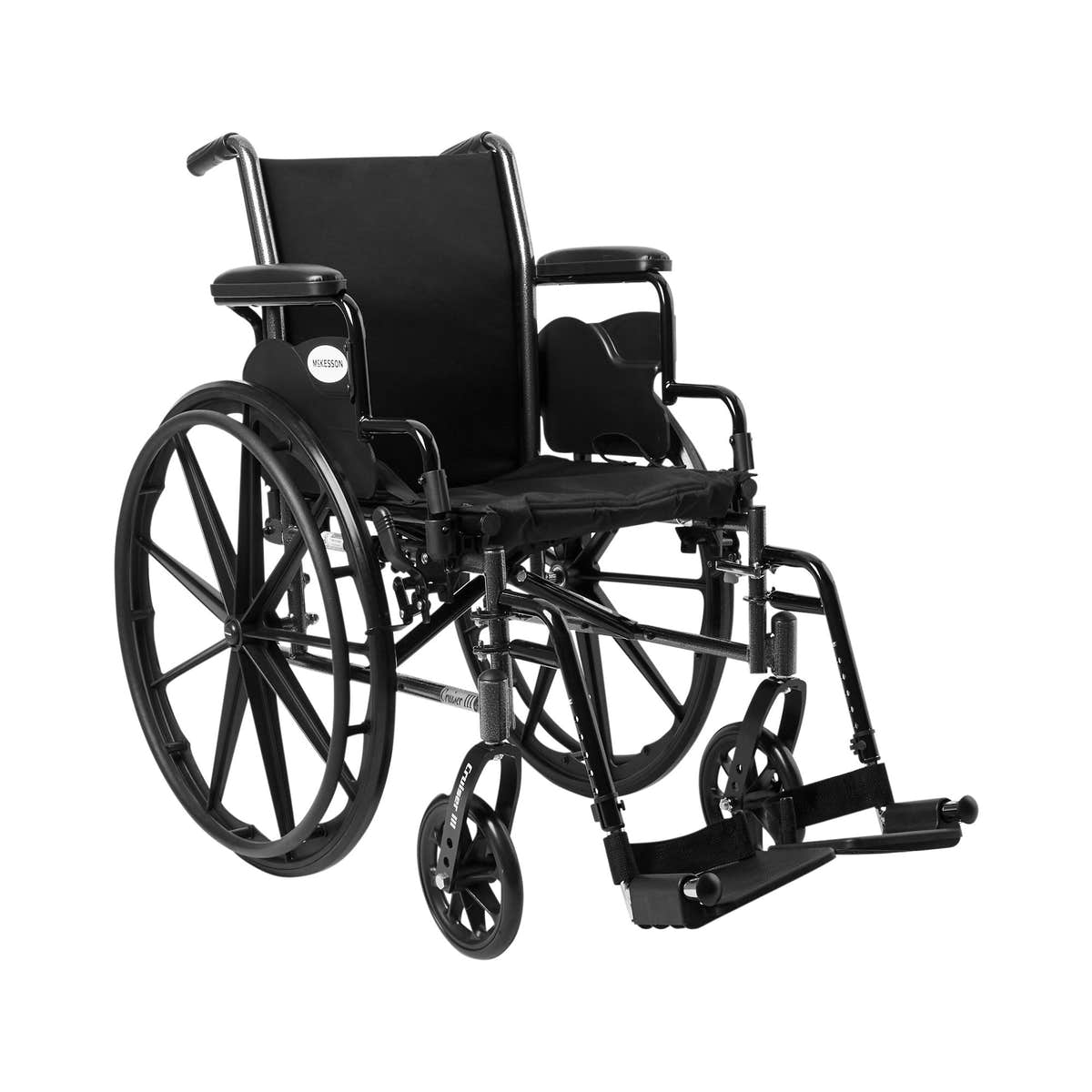 McKesson Lightweight Wheelchair Swing-Away Footrest, 16 Inch Seat Width -Each