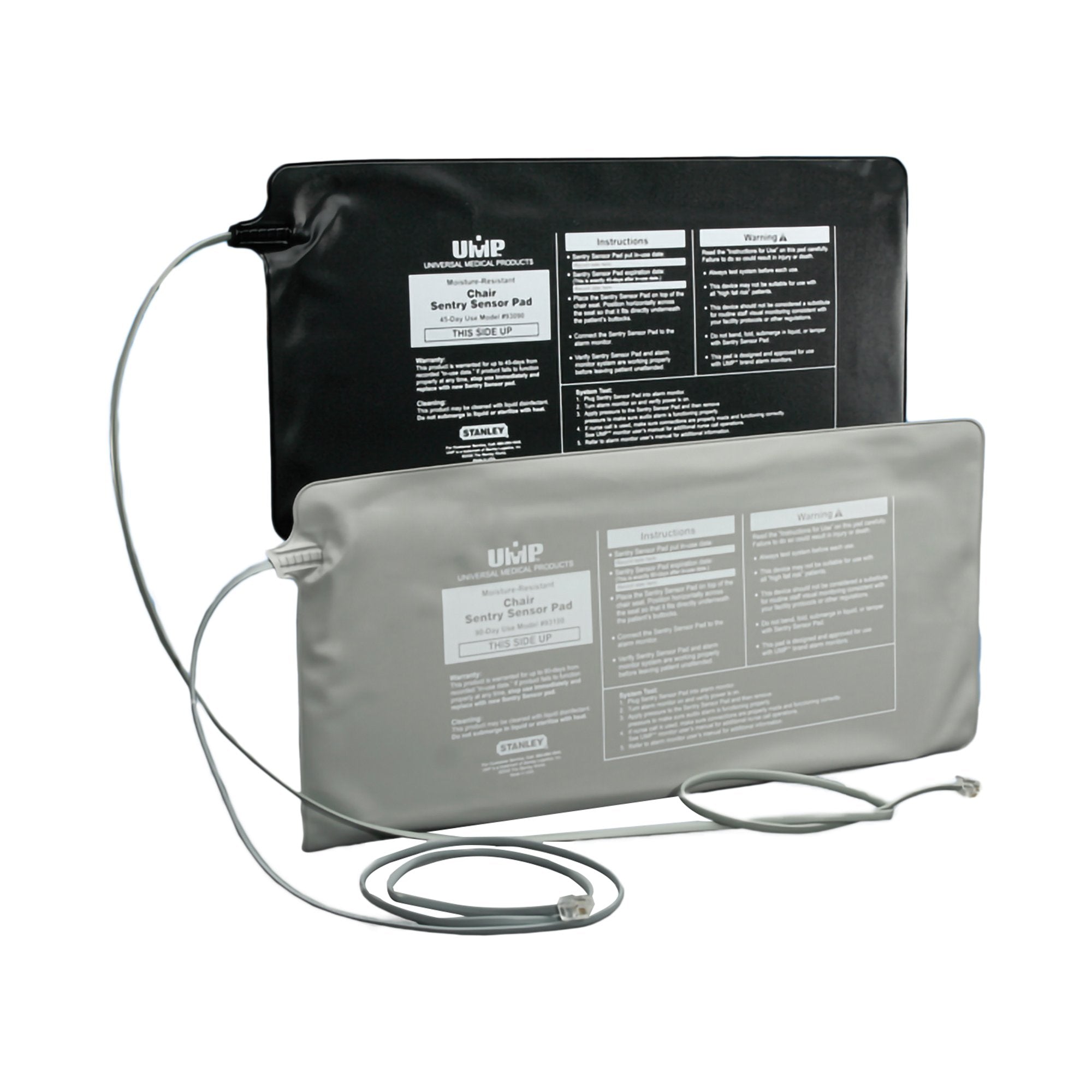 Stanley Standard Bed Sensor Alarm Pad, 10 x 30 Inch, Black/Gray -Each