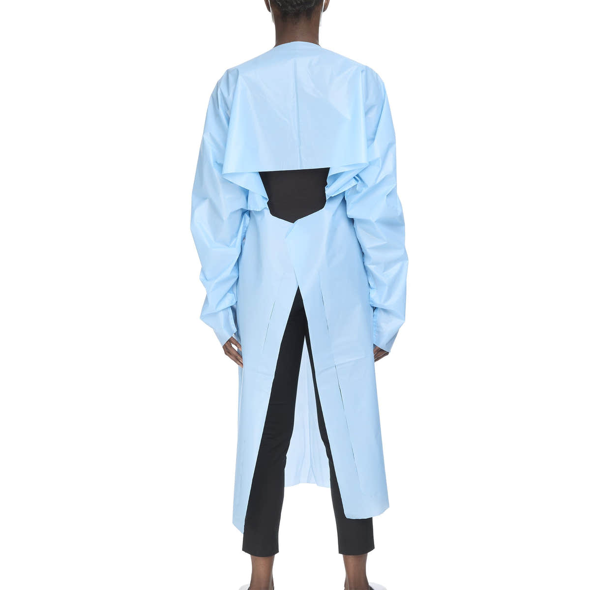 McKesson Open Back Over-the-Head Protective Procedure Gown, Universal, Blue -Case of 75