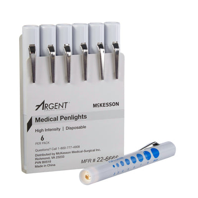 McKesson Disposable Penlight White Light, 4½ Inch -Each