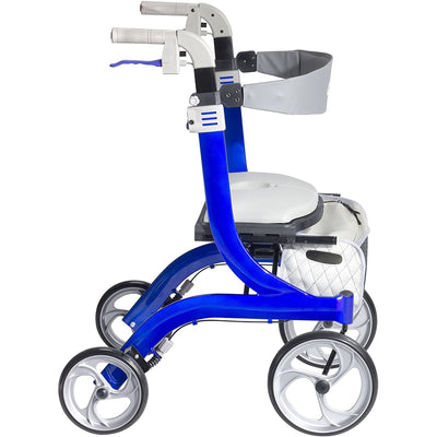drive Nitro DLX 4 Wheel Rollator, Blue -Each